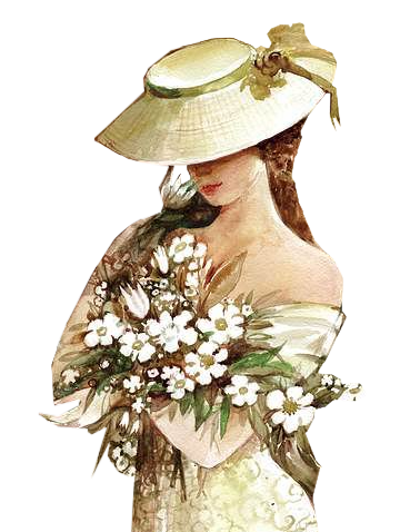 Femme Chapeautée