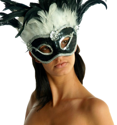  Femme avec masque