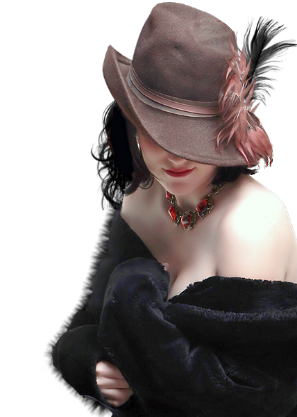 Femme Chapeautée