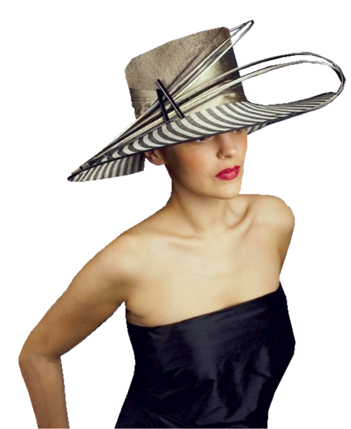 femme ( chapeautée )