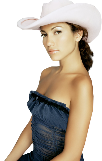 Femme avec  chapeau
