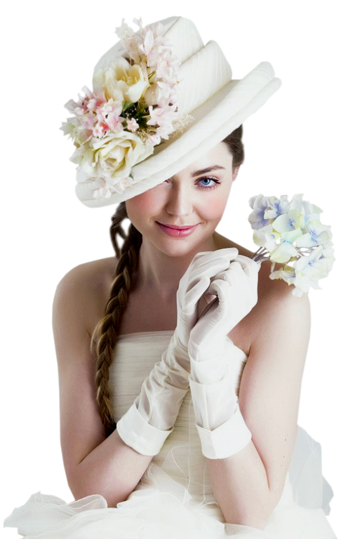 Femme Chapeautée